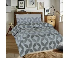 Patalynės komplektas Matex Patalynė flanelowa 140x200 F-74A-1 maroko pilka juoda mėlyna