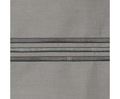 Eurofirany Medvilninio satino patalynės komplektas, 160x200 cm, sidabrinė spalva, siuvinėtas gėlių raštas, užsegimas užtrauktuku, 125 g/m² svoris, kvėpuojantis medvilnės audinys, minkšta patalynė