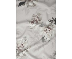 Atlasinės patalynės komplektas, 160x200 cm, gėlių rašto, smėlio spalvos medvilninė patalynė, su užtrauktuku, minkštas patalynės komplektas, miegamojo patalynė