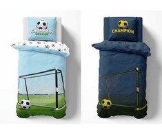 Detexpol Tamsoje šviečianti patalynė 140x200 futbolo aikštės tikslas