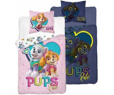 Detexpol Patalynė Švyti tamsoje 140x200 PAW PATROL šuniukai Rožinė