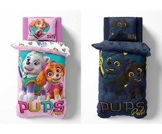 Detexpol Patalynė Švyti tamsoje 140x200 PAW PATROL šuniukai Rožinė