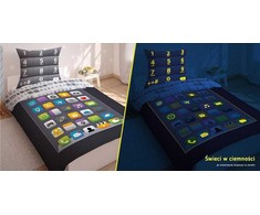 Detexpol Vaikiškas šviečiantis tamsoje patalynės komplektas 160x200, 2 dalių
