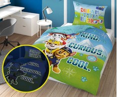 Detexpol PAW PATROL medvilninė patalynė 160x200, LUMINOUS