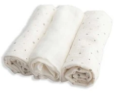 Rankšluostis Multitex Pielucha MUSLIN DESIGN druk 3 pak, roz. 70x80