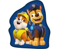 Poduszka dekoracyjna 31x29 Psi Patrol mėlyna kształtka przytulanka