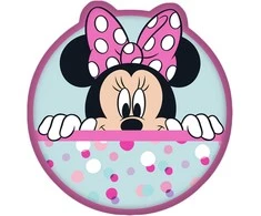 Poduszka dekoracyjna 35 cm Myszka Minnie miętowa rožinė kształtka przytulanka
