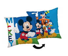 Poduszka dekoracyjna 35x35 Mickey and Friends Myszka miki i przyjaciele mėlyna dvipusė