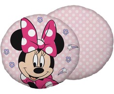 Poduszka dekoracyjna 40 cm Minnie Dots Myszka mini rožinė polarowa kształtka przytulanka