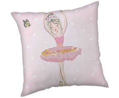 Poduszka dziecięca 40x40 Balerina rožinė JF 02