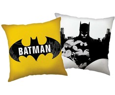 Poduszka dziecięca 40x40 Batman geltona balta JF24