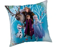 Poduszka dziecięca 40x40 Frozen Kraina lodu family mėlyna JF24