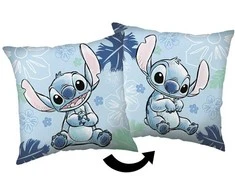 Poduszka dziecięca 40x40 Lilo i Stitch mėlyna JF24