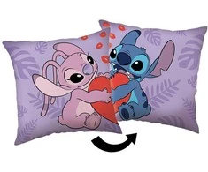 Poduszka dziecięca 40x40 Lilo i Stitch violetinė JF24