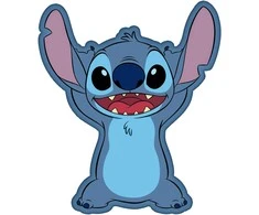 Poduszka kształtka 35x30 Lilo and Stitch mėlyna przytulanka