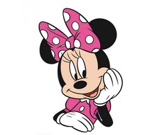 Poduszka kształtka Myszka Mini 34x23 Minnie Mouse 0547 dziecięca