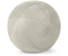Dekoratyvinė kamuoliuko formos pagalvė Eurofirany GAJA/4, ∅ 24 cm, spalva: kreminė