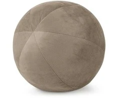 Dekoratyvinė kamuoliuko formos pagalvė Eurofirany GAJA/4, ∅ 24 cm, spalva: tamsaus smėlio