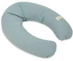 Multitex „Relax Muslin“ pozicionavimo pagalvė, mėtinė, 190 cm, skirta žindymui, nėštumui, poilsiui