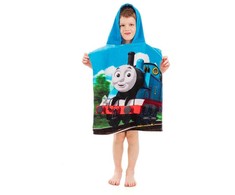 Poncho vaikams 50x115 Tomek 2819 i Przyjaciele Thomas ręcznik su kapturem