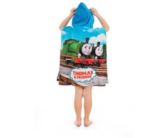 Poncho vaikams 50x115 Tomek 2819 i Przyjaciele Thomas ręcznik su kapturem
