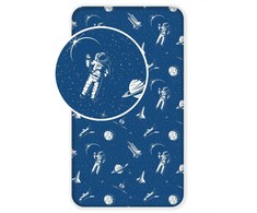 Prześcieradło bawełniane su gumką 90x200 kosmos planety 7394 vaikams