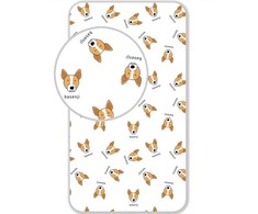 Basenji Vaikiška paklodė su guma, 90x200+25 cm