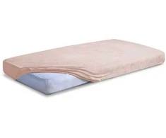 MATEX kilpinė paklodė PREMIUM su elastine juostele 60x120 [TB0025_15] smėlio spalvos