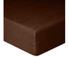 Multitex Kilpinė paklodė su guma 90x200 šokolado spalvos 18 Klasikinė