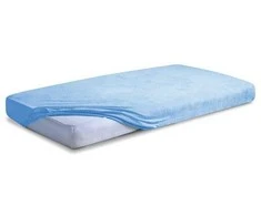 Multitex Prześcieradło frotte su gumką 90x200 mėlyna jasne 24 Premium