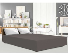 Jersey trikotažo paklodė su guma, čiužiniams iki 25 cm aukščio, 220x200 cm, medvilnės ir elastano mišinys, minkšta ir elastinga, miegamojo tekstilė