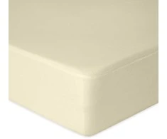 Multitex Paklodė su guma džersis 220x200 ecru 02 Classic