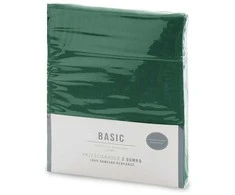 Paklodė su guma 180x200 Basic vienspalvė buteliuko formos žalia ant čiužinio 30 cm Eurofirany