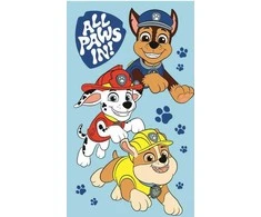 Rankšluostis Ręczniczek do przedszkola 30x50 Paw Patrol Boys mėlyna dziecięcy bawełniany JF24