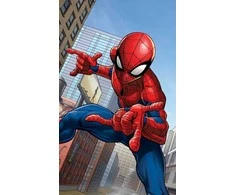 Rankšluostis Ręczniczek do przedszkola 30x50 Spider-man mėlyna dziecięcy bawełniany JF24