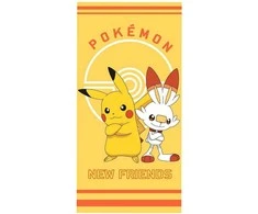 Carbotex „Pokemon“ paplūdimys / vonios rankšluostis 70 x 140 cm