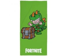 Rankšluostis MCU Ręcznik plażowy 70x140 Fortnite Smok bawełniany dziecięcy žalia 4103