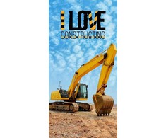 Rankšluostis Ręcznik plażowy 70x140 Koparka 6731 love construction bawełniany