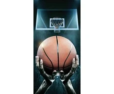 Rankšluostis Ręcznik plażowy 70x140 Koszykówka 1774 Basketball bawełniany