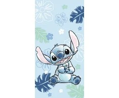 Rankšluostis Blue Mėlyna Ręcznik plażowy 70x140 Lilo and Stitch Ohana Mėlyna mėlyna dziecięcy bawełniany Kids25