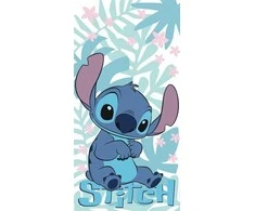 Rankšluostis Ręcznik plażowy 70x140 Lilo and Stitch Palm Leaves turkio dziecięcy bawełniany Kids25