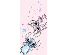 Rankšluostis Ręcznik plażowy 70x140 Lilo i Stitch rožinė szybkoschnący