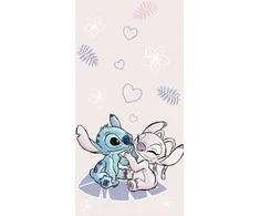 Rankšluostis Ręcznik plażowy 70x140 Lilo i Stitch rožinė dziecięcy Kids25