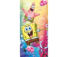Rankšluostis Ręcznik plażowy 70x140 SpongeBob Kanciastoporty Patryk Rozgwiazda gąbka bawełniany dziecięcy 0841