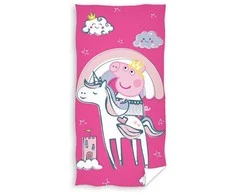 Peppa Pig Vienaragis vonios rankšluostis, paplūdimio rankšluostis 70x140cm