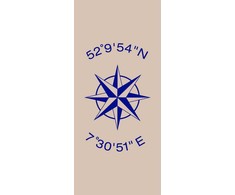 Paplūdimio rankšluostis, 80x180 cm, 100% medvilnės frotinis audinys, 430 g/m², su pakabinimo kilpa, paplūdimiui, saunai ar baseinui, draugiškas odai, Oeko-Tex sertifikatas, minkštas