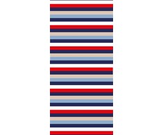 Paplūdimio rankšluostis, 80x180 cm, daugiaspalvis kilpinis audinys, 430 g/m², 100% medvilnė, su pakabinimo kilpa, Oeko-Tex sertifikatas, saunai ir baseinui, vonios tekstilė