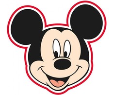 Rankšluostis Ręcznik plażowy Myszka Miki Mickey Mouse 130 średnica dziecięcy w kształcie gówki Myszki Miki 1152