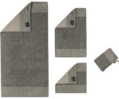 Paplūdimio rankšluostis, dviejų spalvų grafito spalva, 80x200 cm, 100% medvilnės frotinis audinys, 520 g/m², su pakabinimo kilpa, baseinui ir saunai, didelis vonios rankšluostis