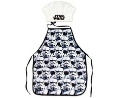 Star Wars "Žvaigždžių karų" vaikiškos prijuostės ir kepurės rinkinys, 2 dalys